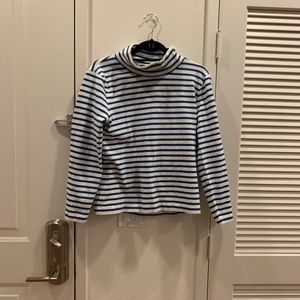 J Crew Striped Turtleneck